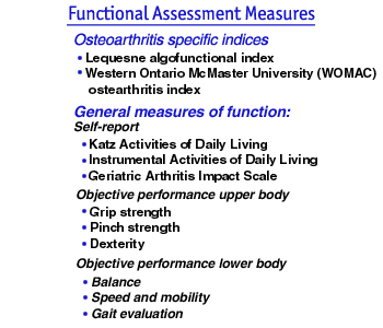 Functional Assessment Measures