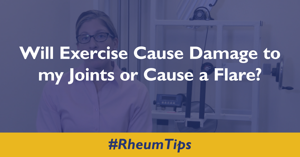 Will Exercise Cause Damage to My Joints or Cause a Flare?