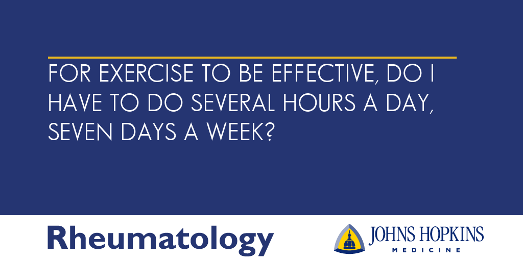 For Exercise to Be Effective, Do I Have to Work Out Seven Days a Week?