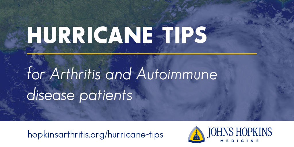 Hurricane Tips for Arthritis and Autoimmune Disease Patients